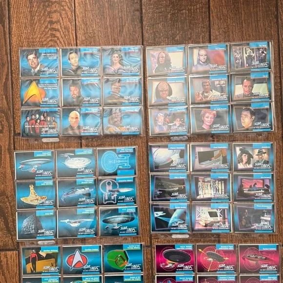 1992 Impel Star Trek TNG Inaugural Edition Complete Base Set #1-120 - Picture 4 of 17